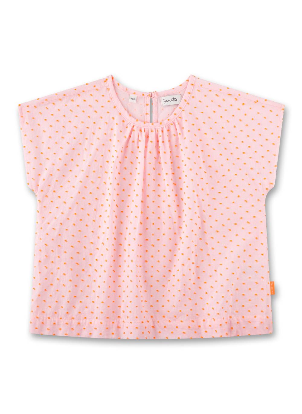 Sanetta Mädchen-Bluse kurzarm Rosa