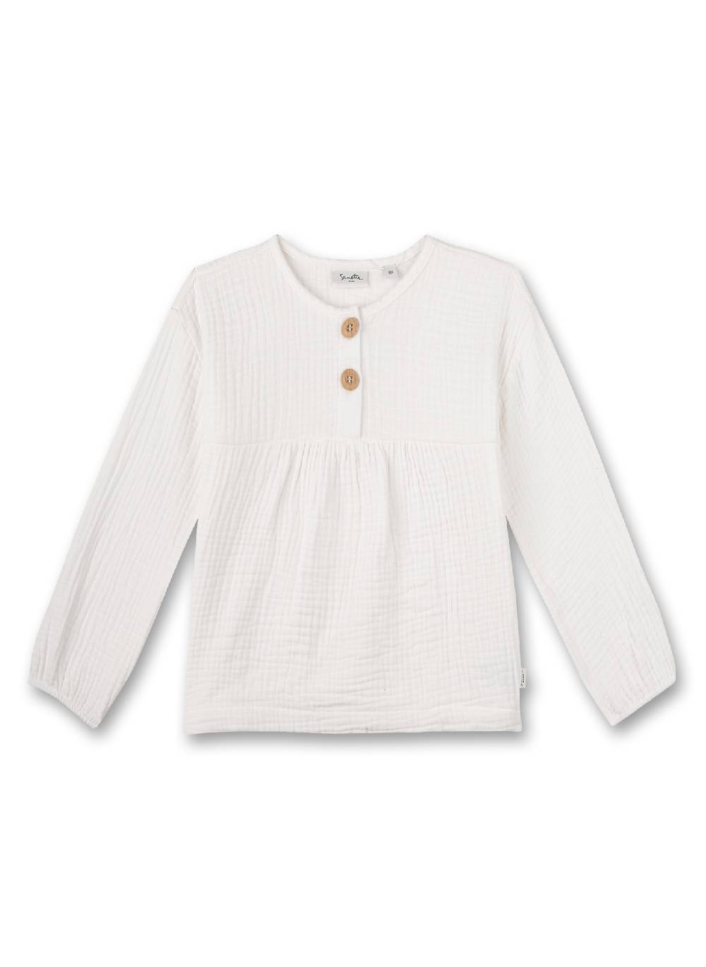 Sanetta Mädchen-Bluse Musselin Beige