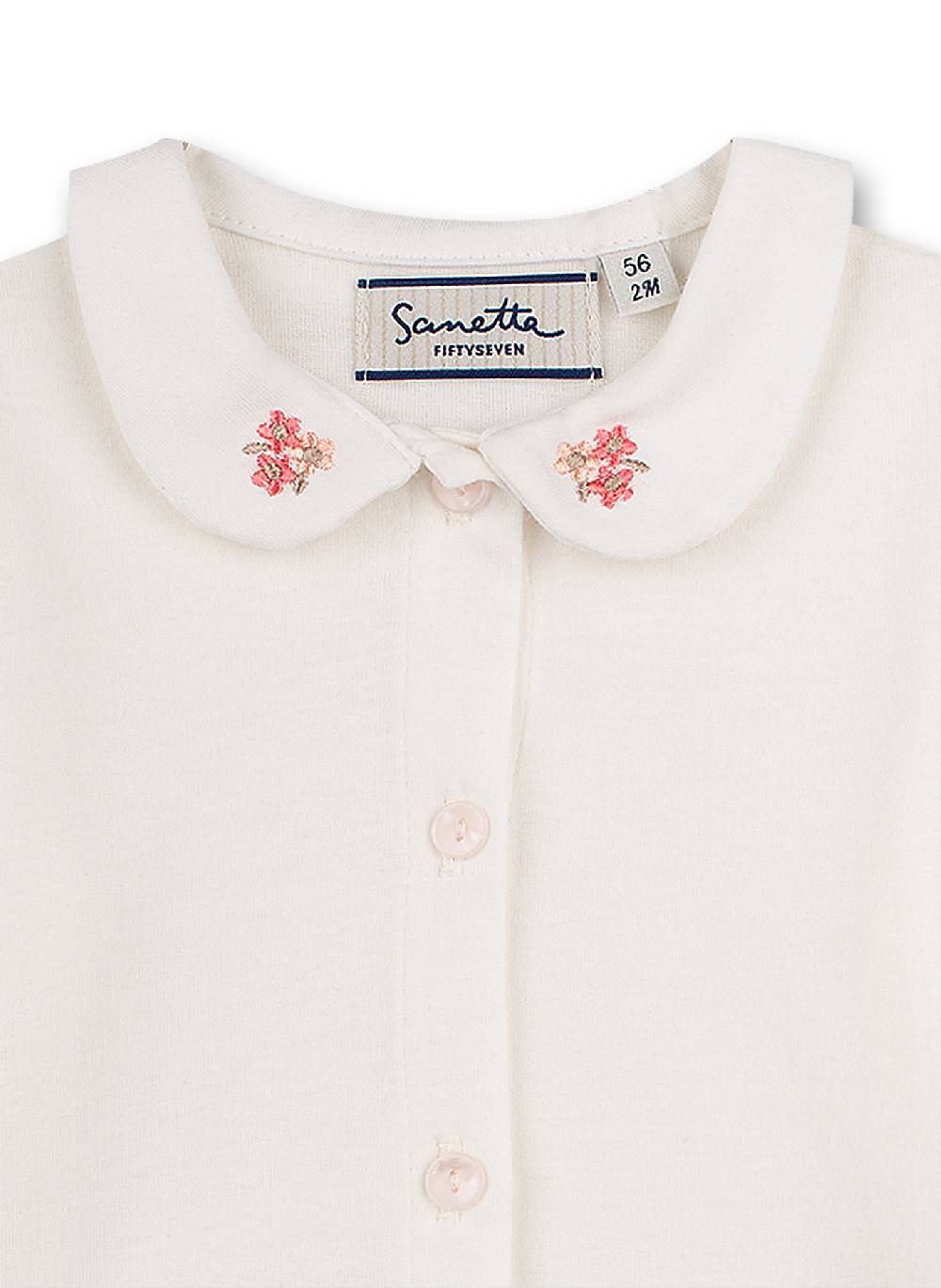 Sanetta Mädchen-Bluse Off-White Free Bird