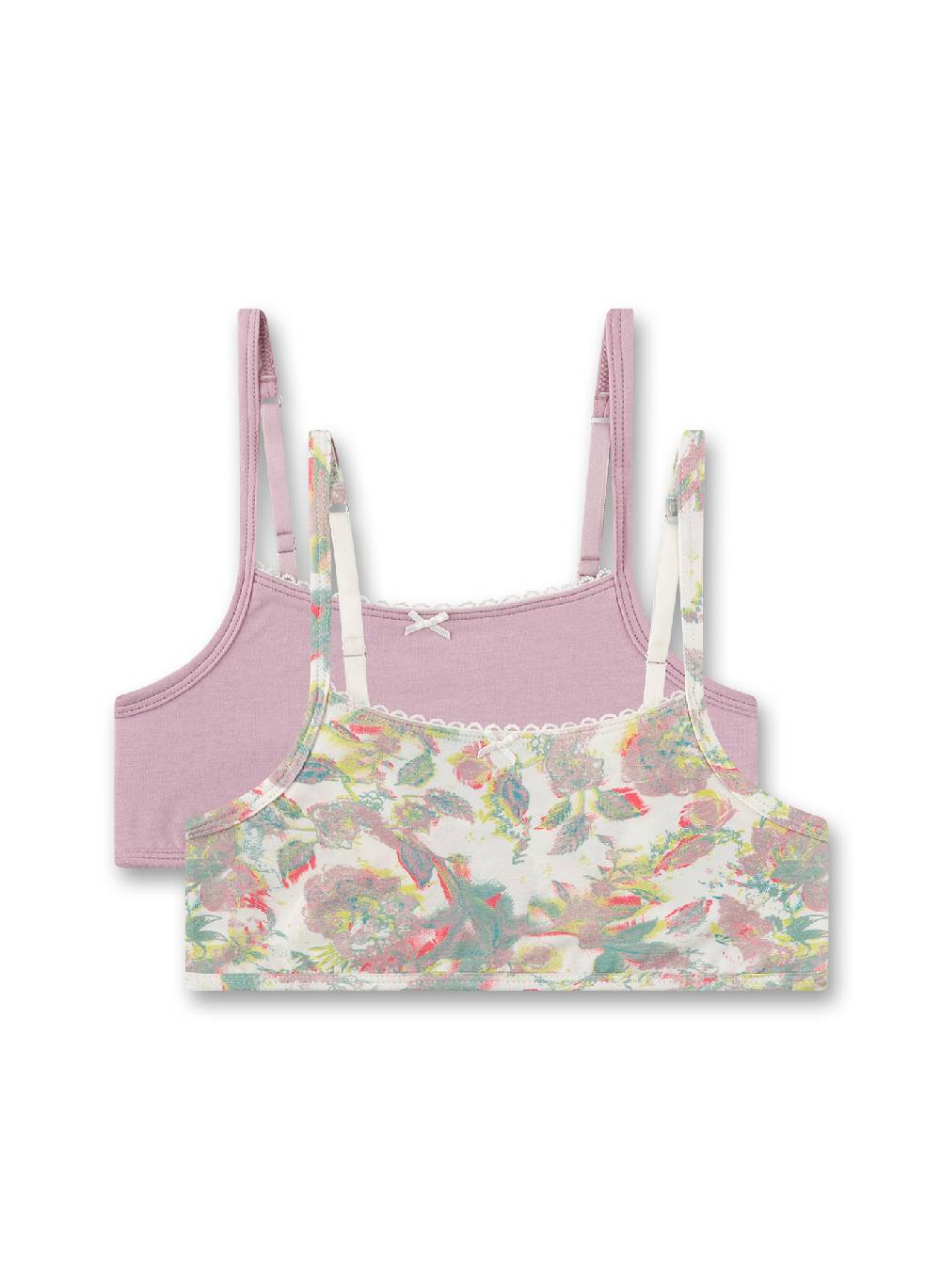 Sanetta Mädchen-Bustier (Doppelpack) Blau & Rosa