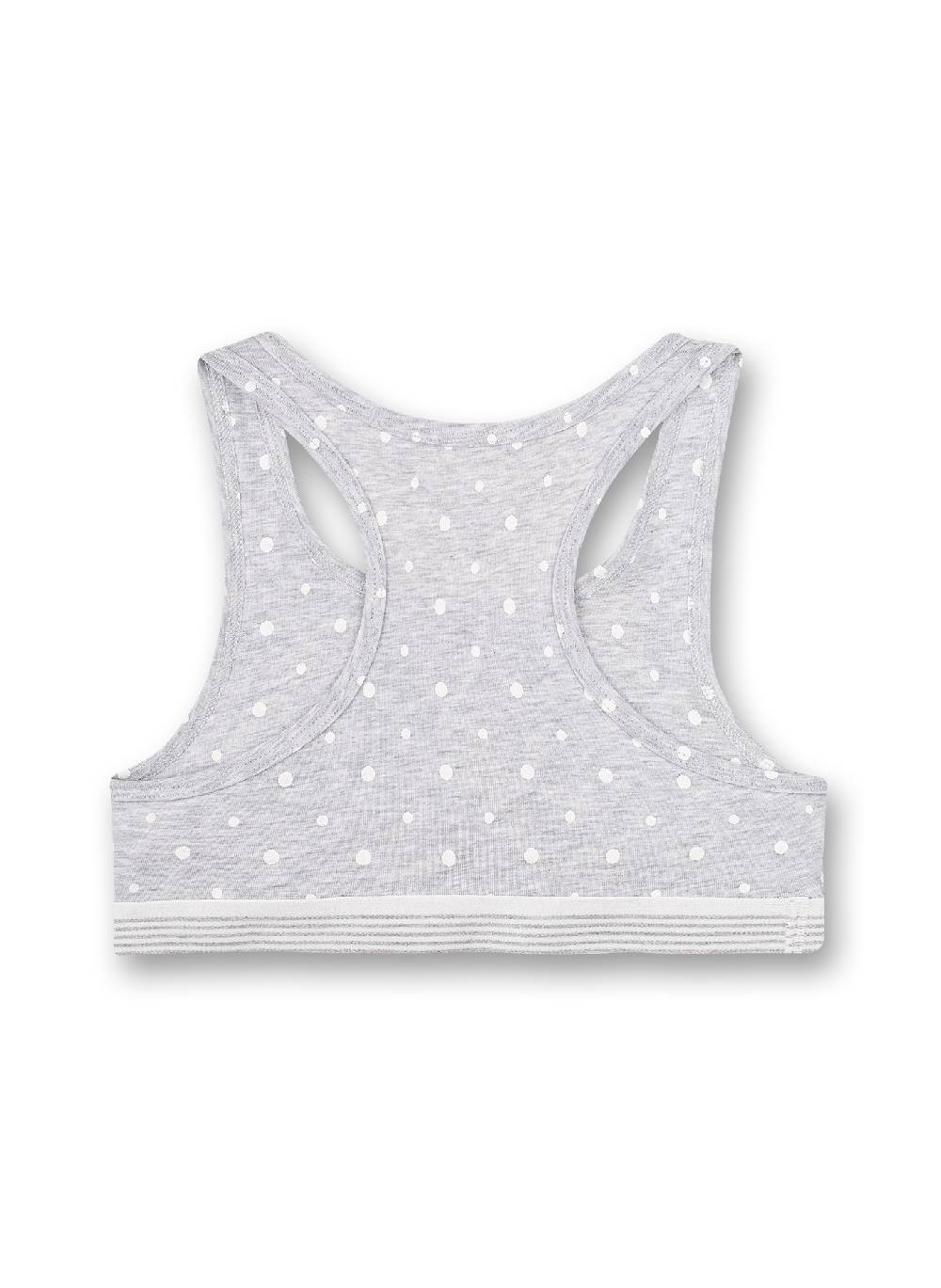 Sanetta Mädchen-Bustier Graumelange Dots