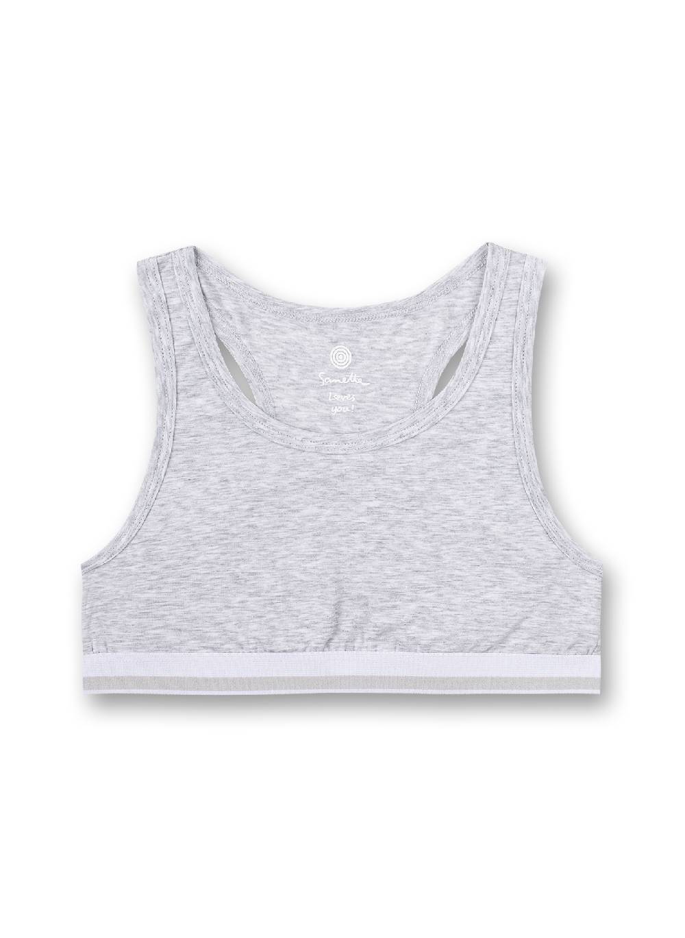 Sanetta Mädchen-Bustier Graumelange