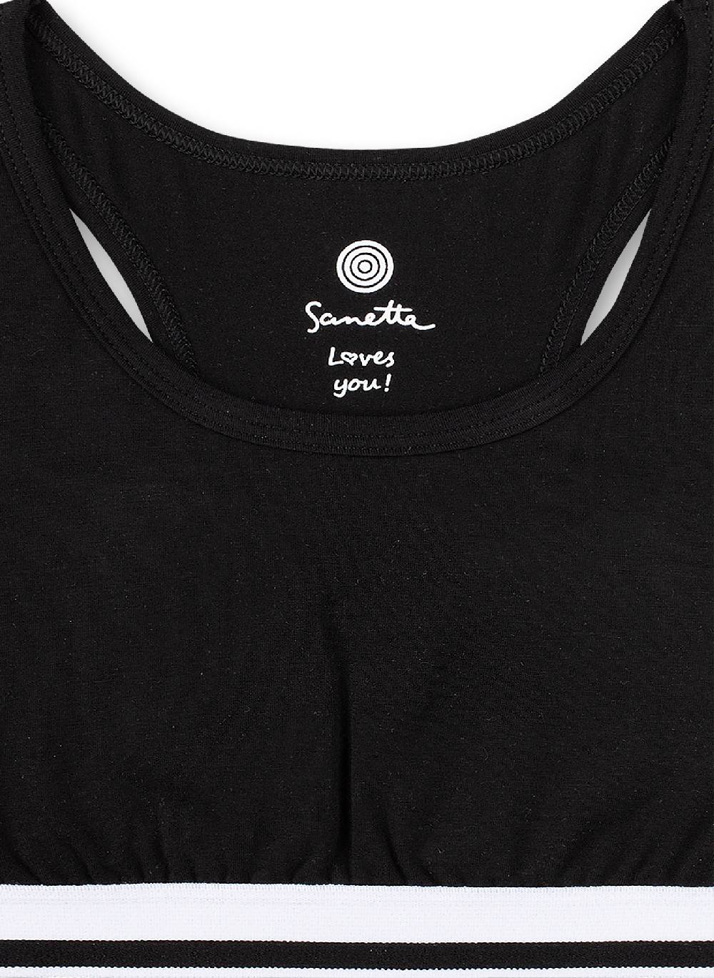 Sanetta Mädchen-Bustier Schwarz