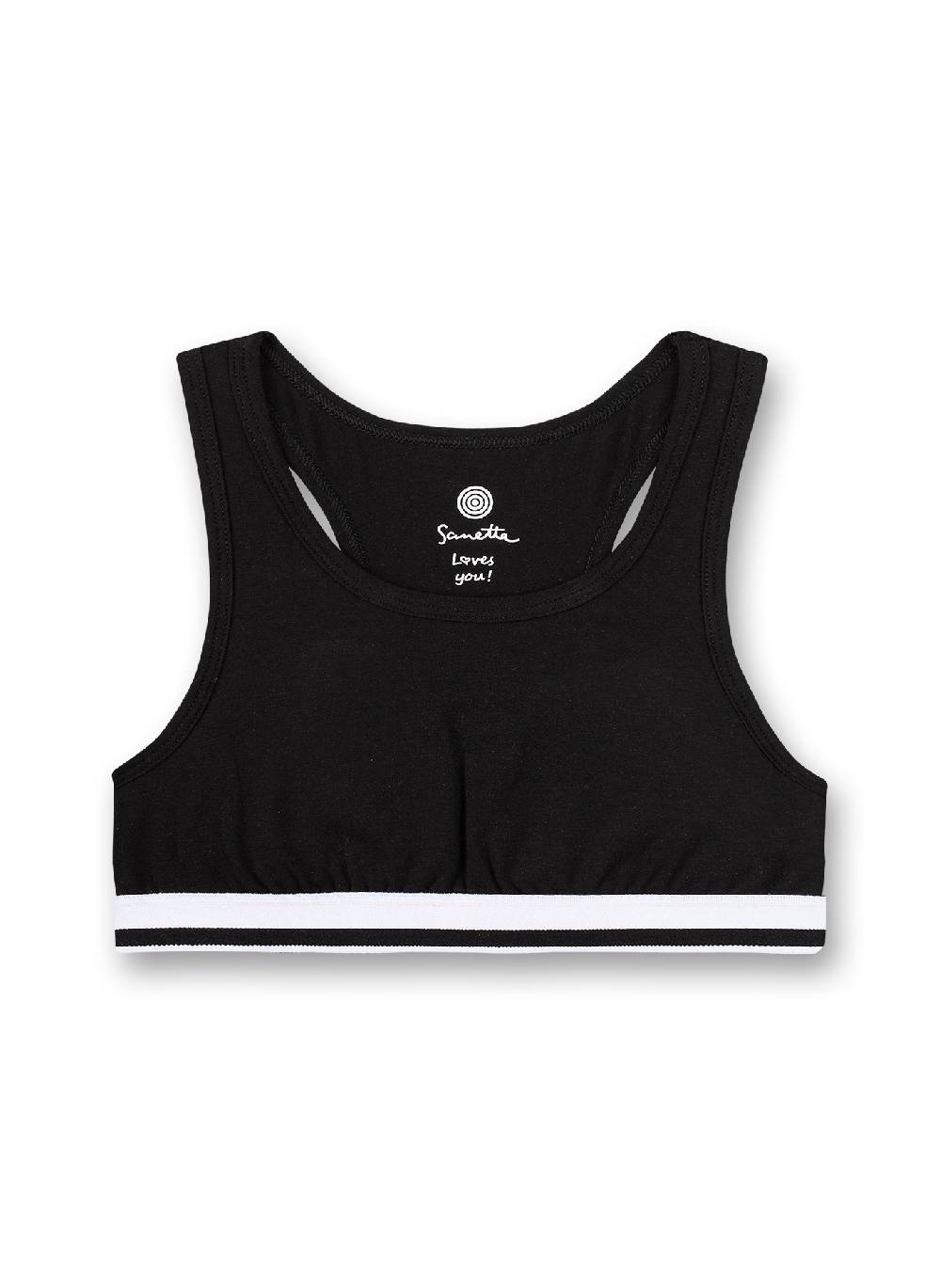 Sanetta Mädchen-Bustier Schwarz