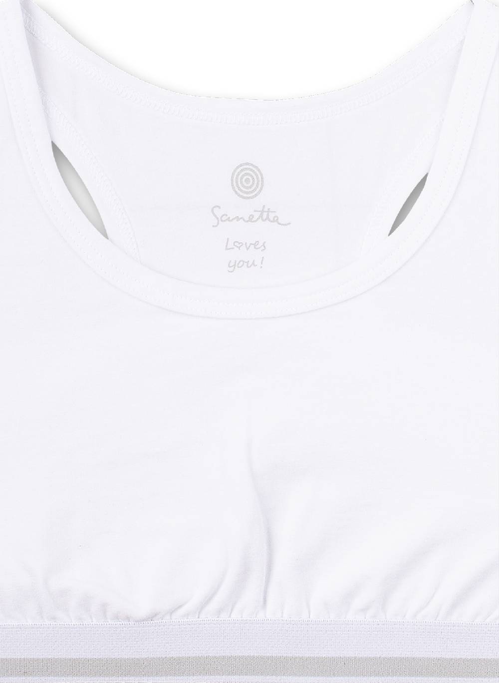 Sanetta Mädchen-Bustier Weiß