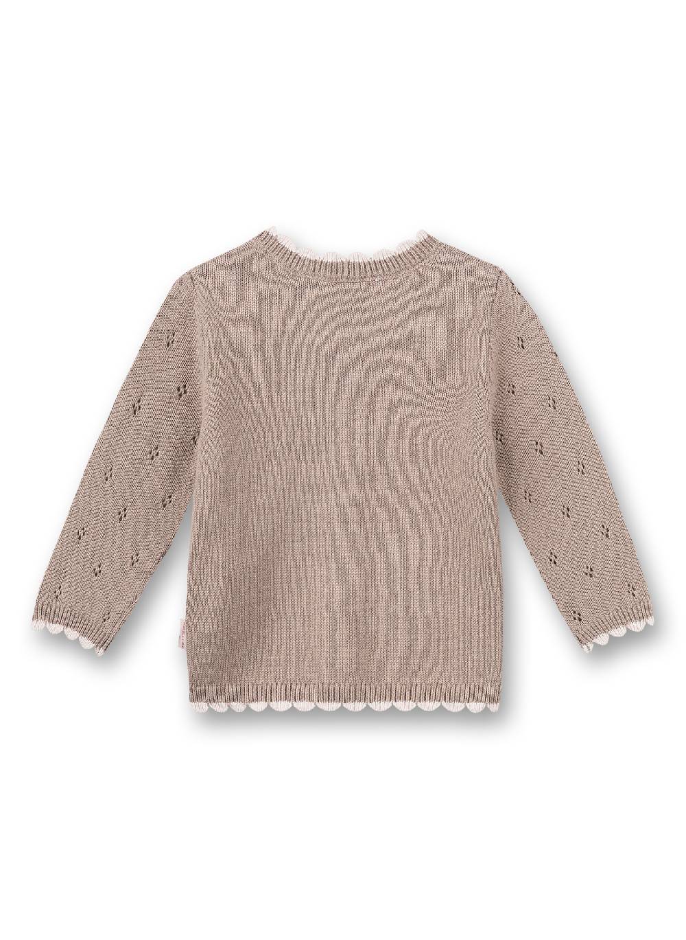 Sanetta Mädchen-Cardigan Braun Lovely Teddy