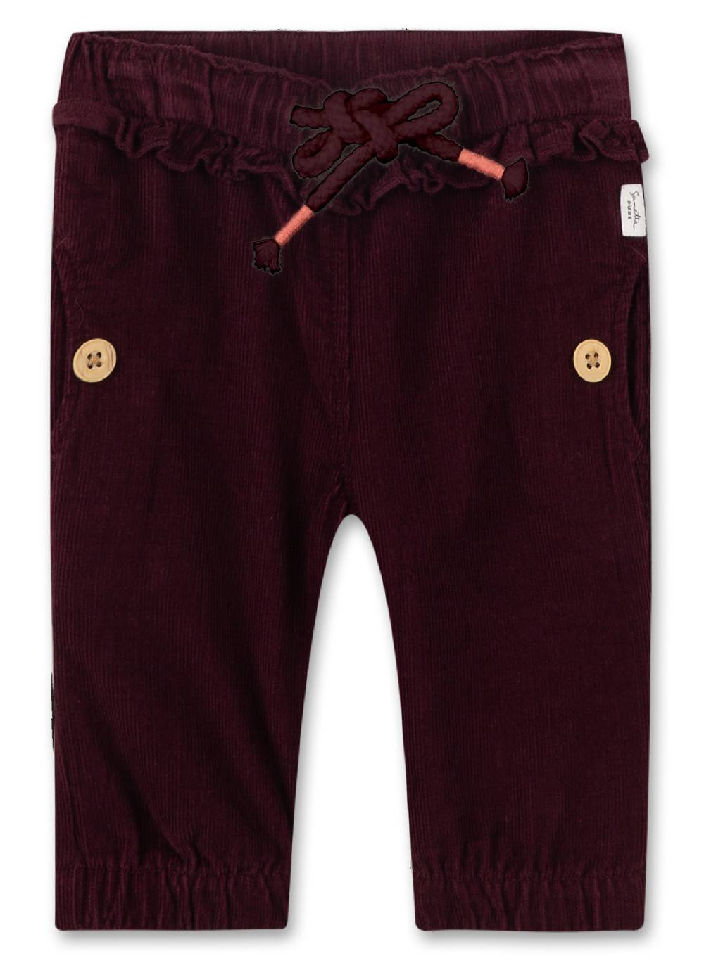 Sanetta Mädchen-Cordhose Lila gefüttert