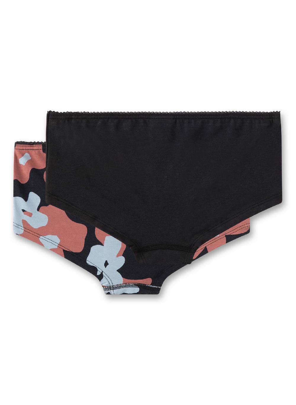 Sanetta Mädchen-Cutbriefs (Doppelpack) Dunkelgrau