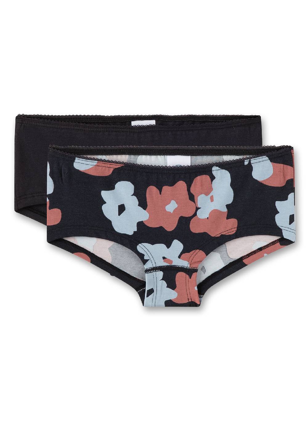 Sanetta Mädchen-Cutbriefs (Doppelpack) Dunkelgrau