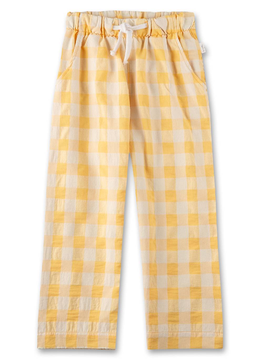 Sanetta Mädchen-Hose Gelb karriert