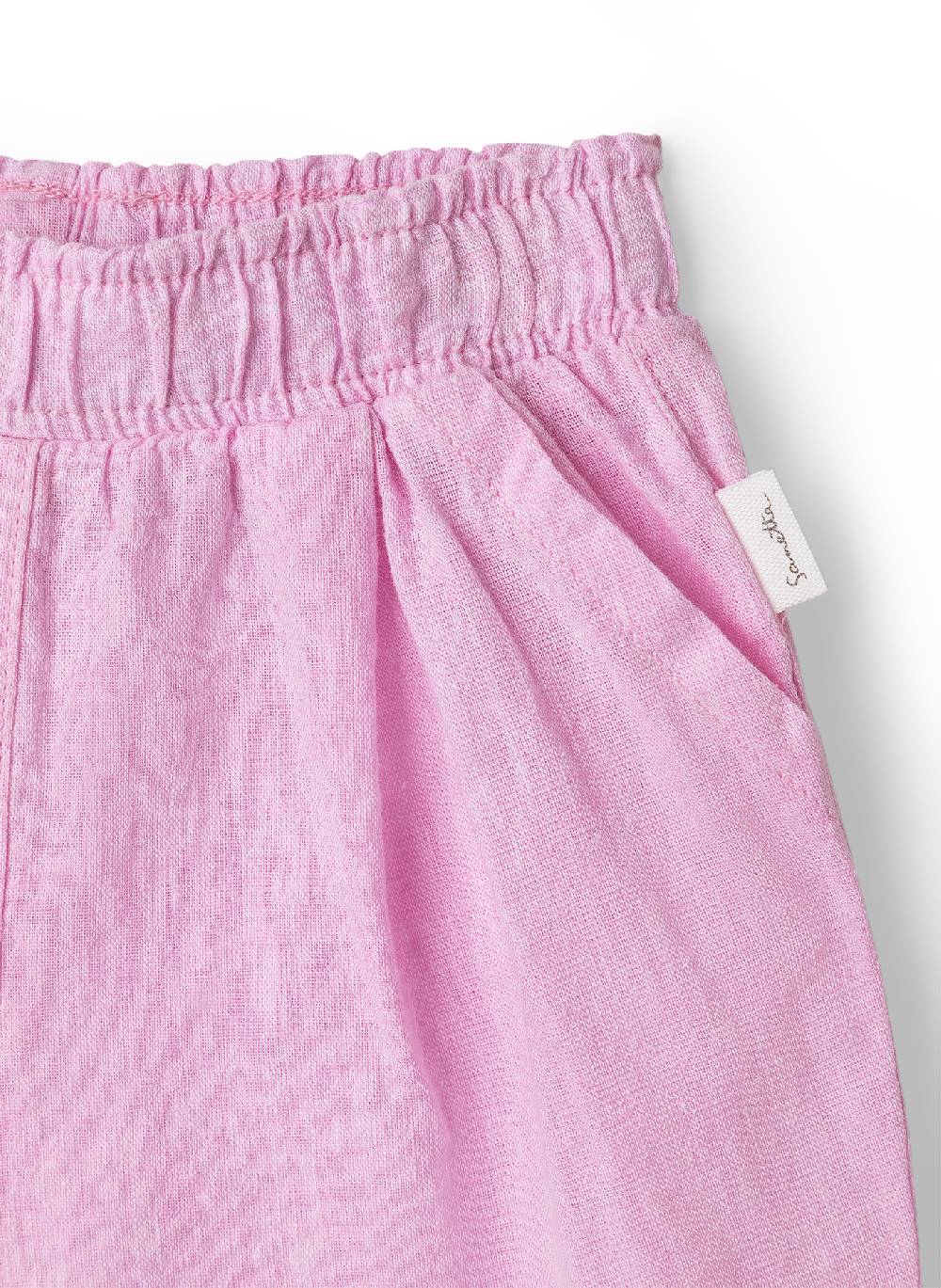 Sanetta Mädchen-Hose Rosa Aus Leinen