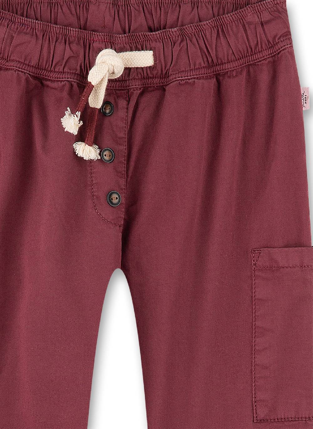 Sanetta Mädchen-Hose Weinrot