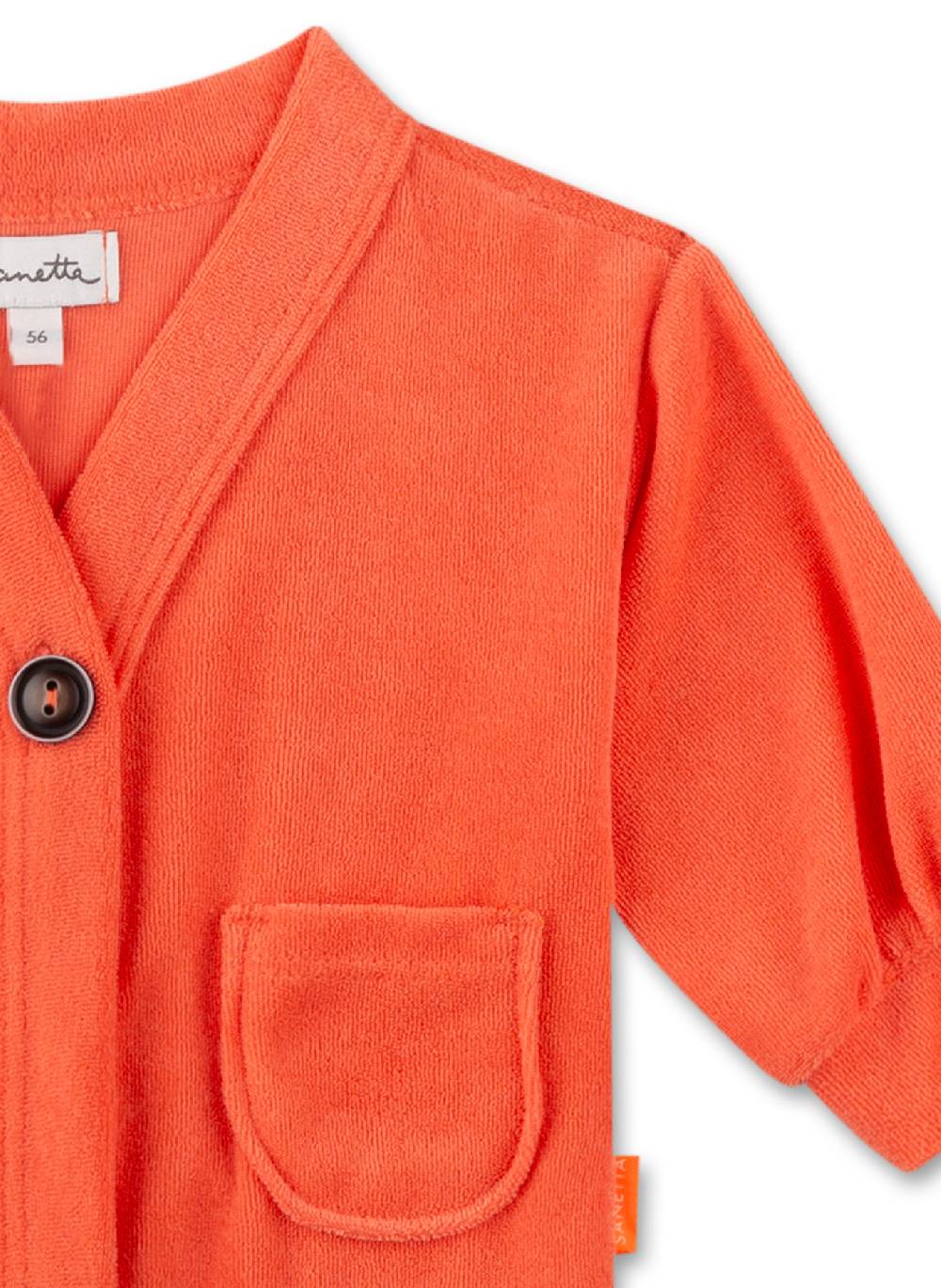 Sanetta Mädchen-Jacke Rot Aus Frottee