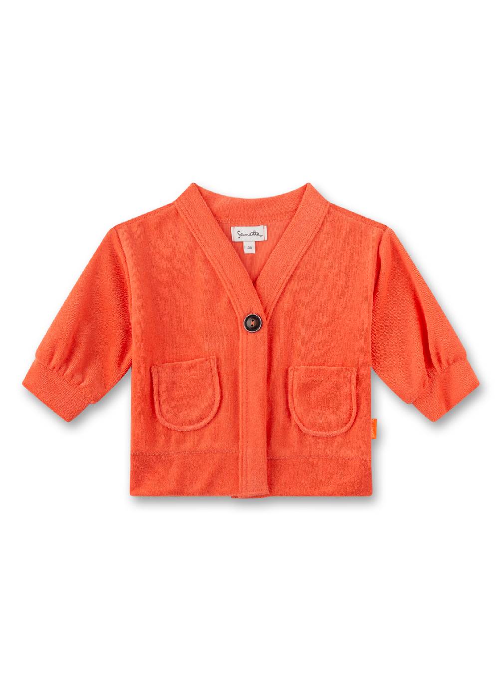 Sanetta Mädchen-Jacke Rot aus Frottee