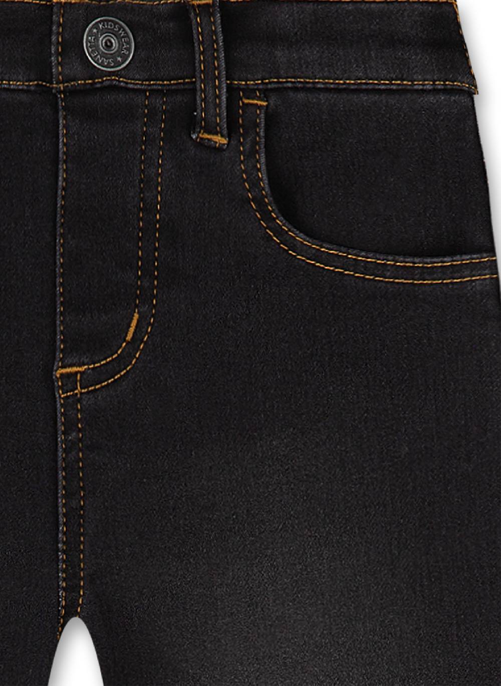 Sanetta Mädchen-Jeans Dunkelgrau Sweat Fruits