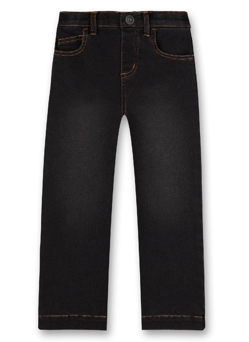 Sanetta Mädchen-Jeans Dunkelgrau Sweat Fruits