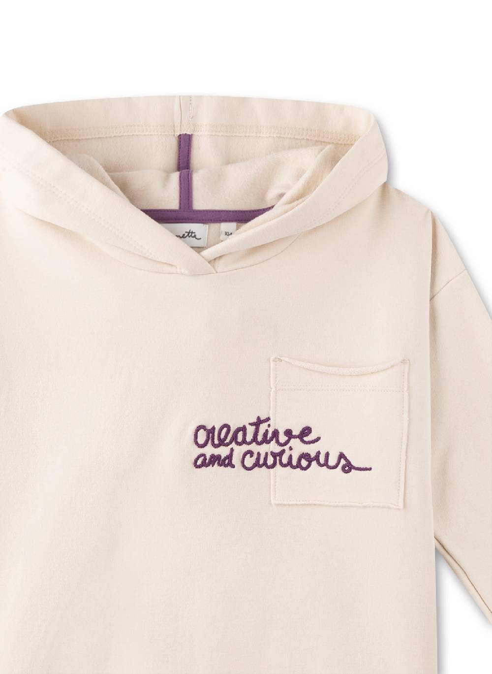 Sanetta Mädchen-Kapuzensweatshirt Beige