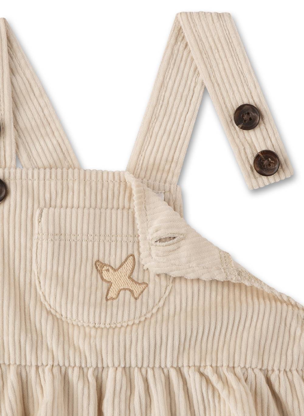 Sanetta Mädchen-Kleid Beige