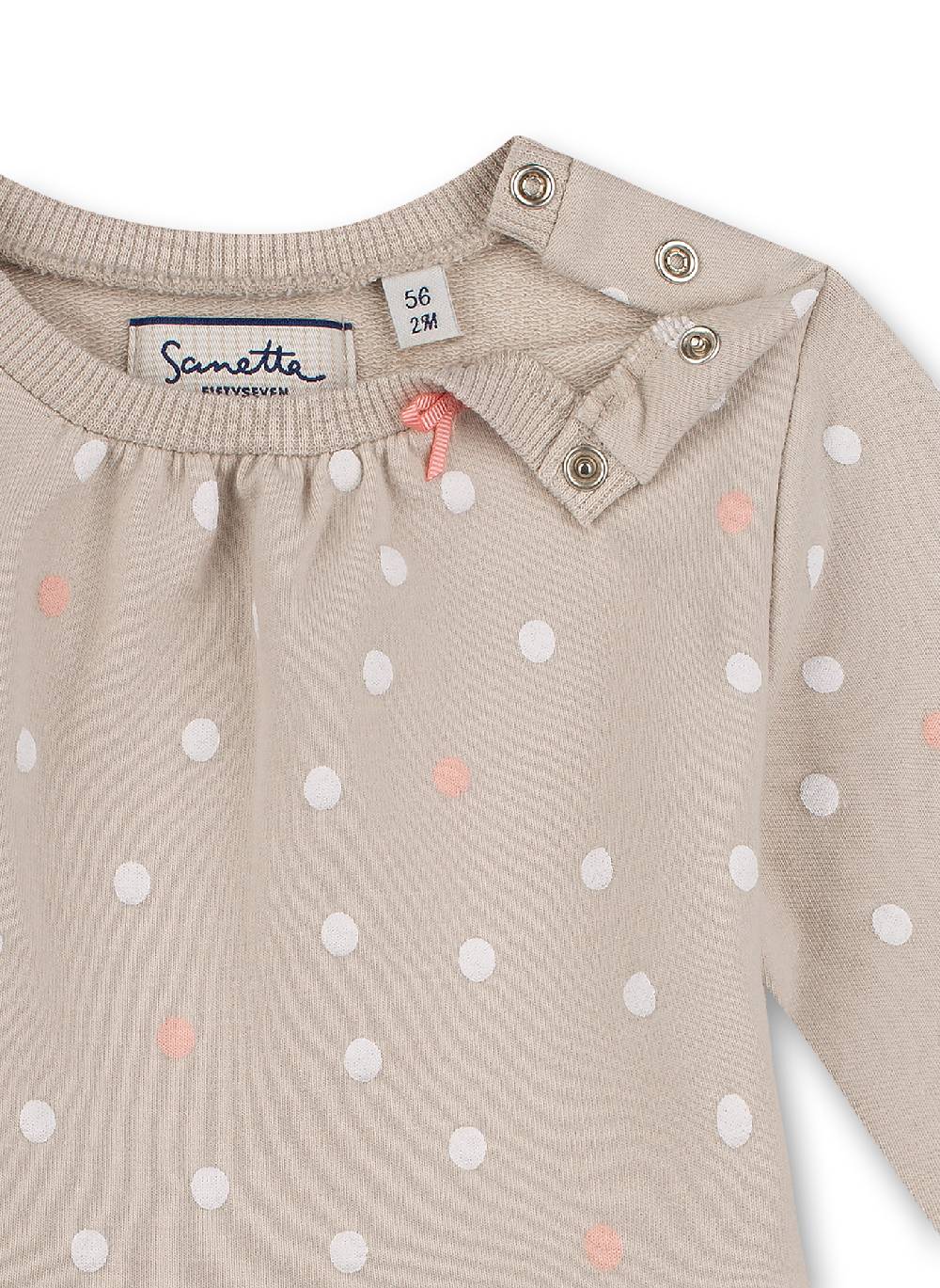 Sanetta Mädchen-Kleid Beige Free Bird