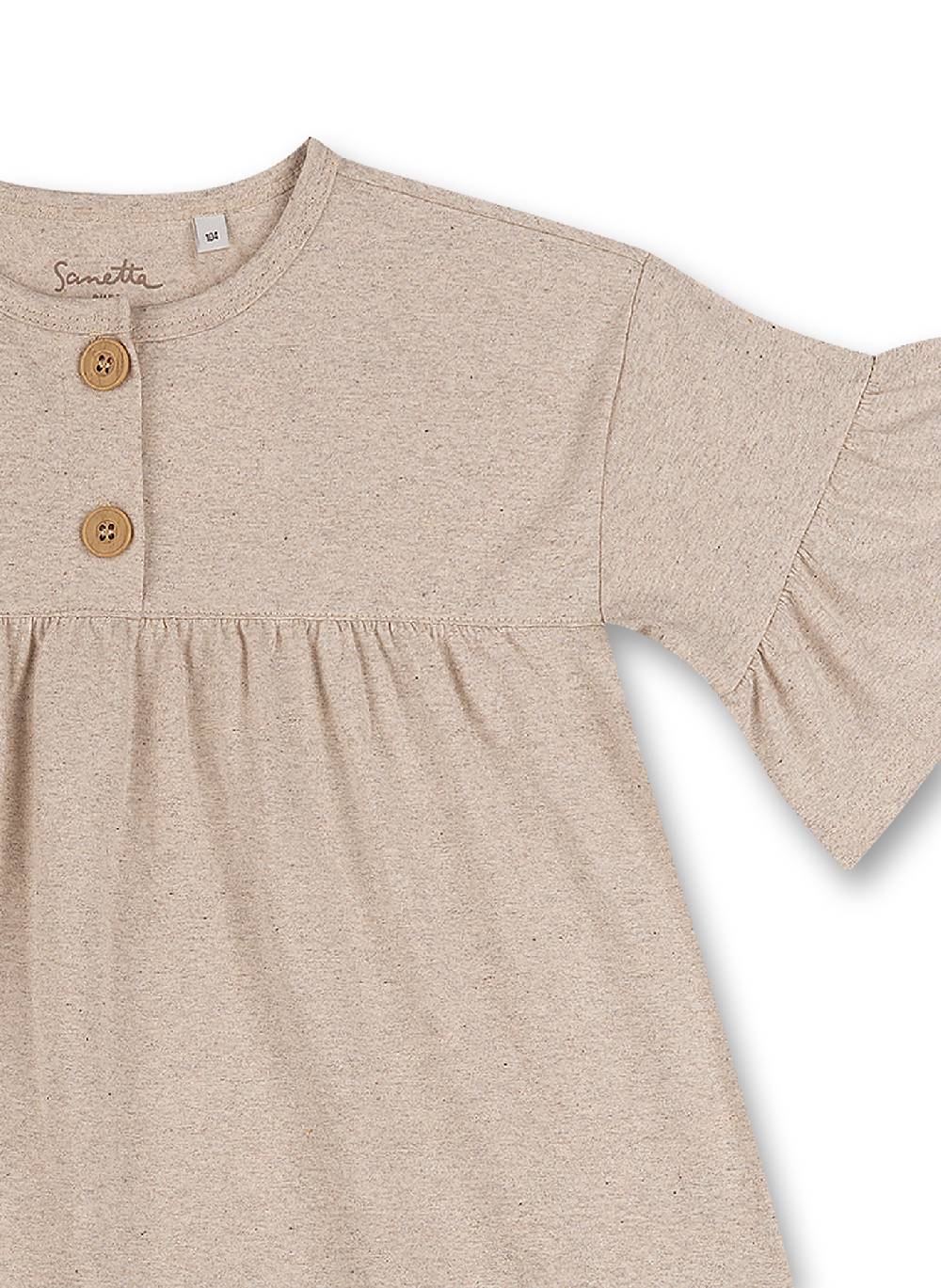 Sanetta Mädchen-Kleid Beigemelange