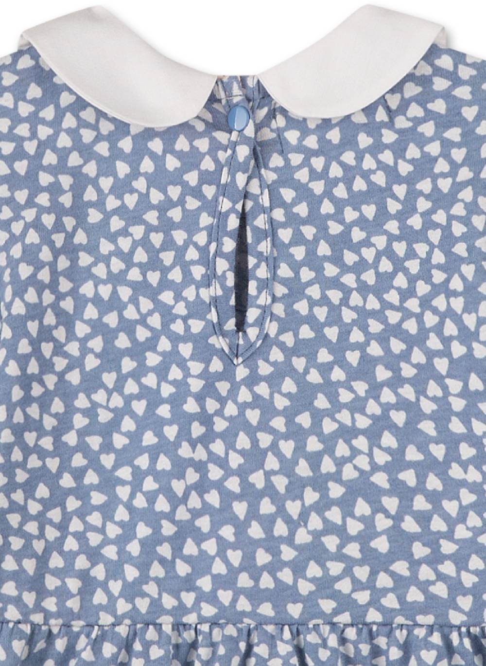 Sanetta Mädchen-Kleid Blau Little Spikes