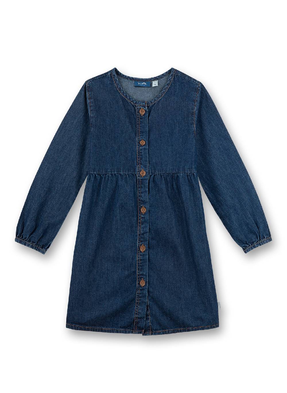 Sanetta Mädchen-Kleid Denim Strawberry