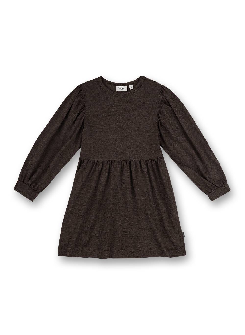 Sanetta Mädchen-Kleid Dunkelbraun
