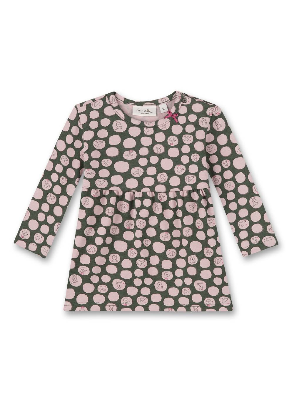 Sanetta Mädchen-Kleid Dunkelgrau