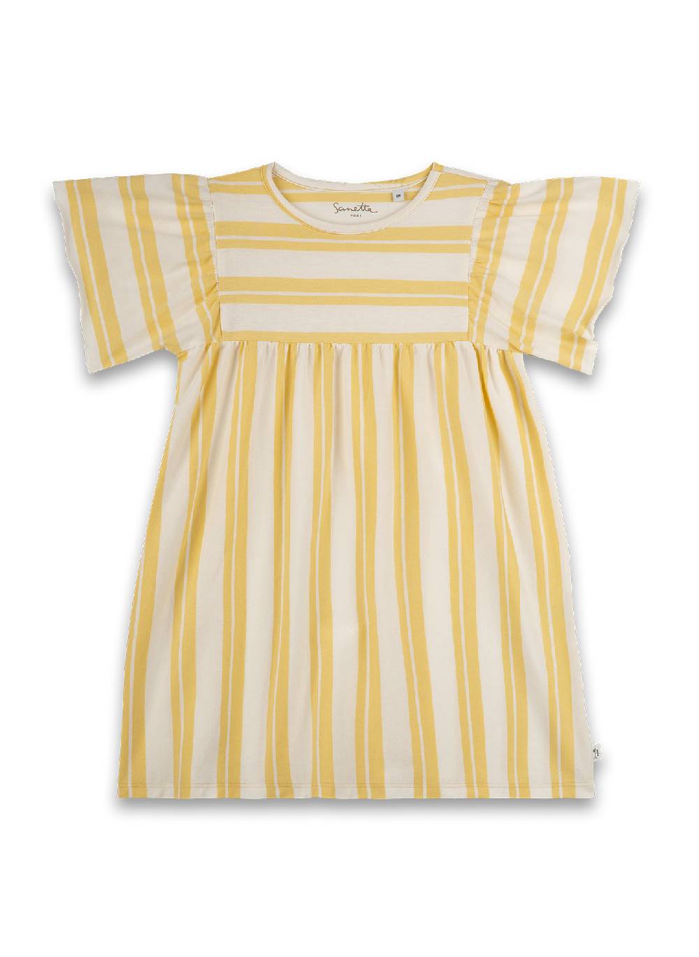 Sanetta Mädchen-Kleid Gelb Ringel