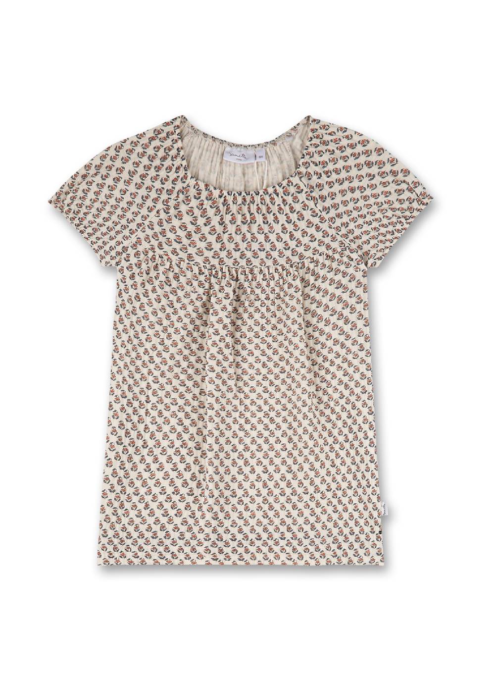 Sanetta Mädchen-Kleid Musselin Beige