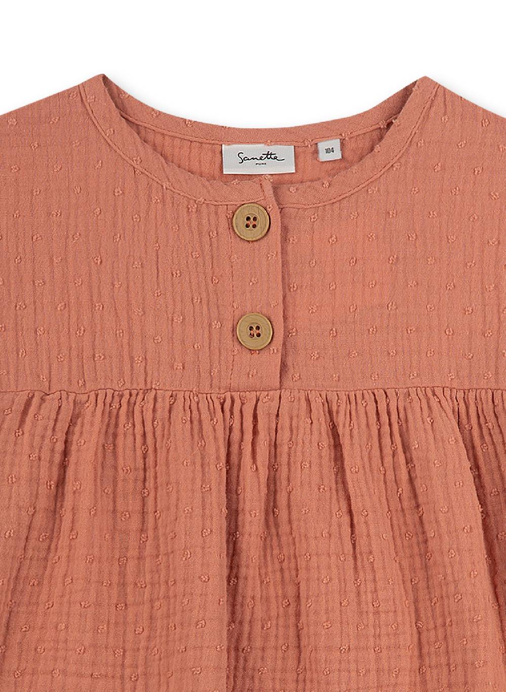 Sanetta Mädchen-Kleid Musselin Rosa