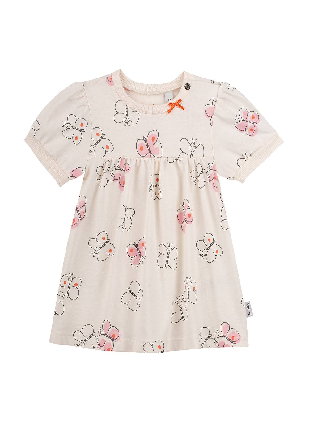 Sanetta Mädchen-Kleid Off-White Lovely Butterfly