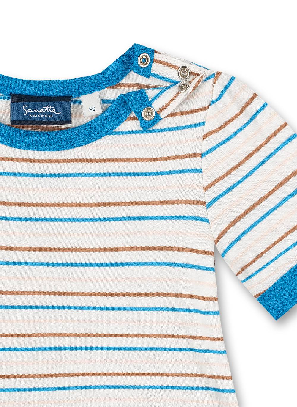 Sanetta Mädchen-Kleid Off-White Water World