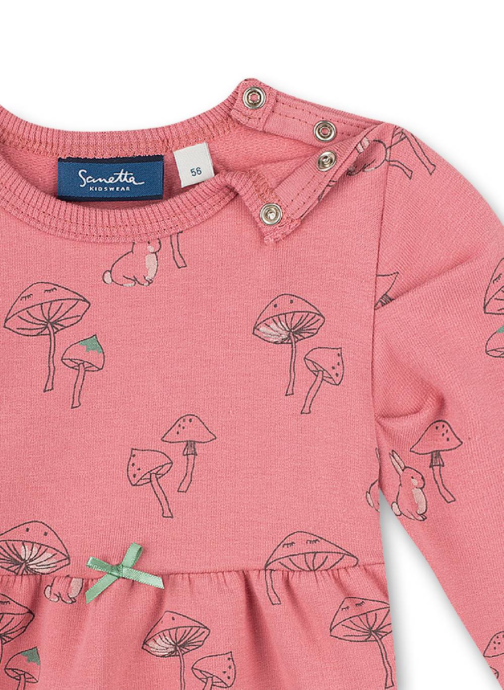 Sanetta Mädchen-Kleid Pink Mushrooms