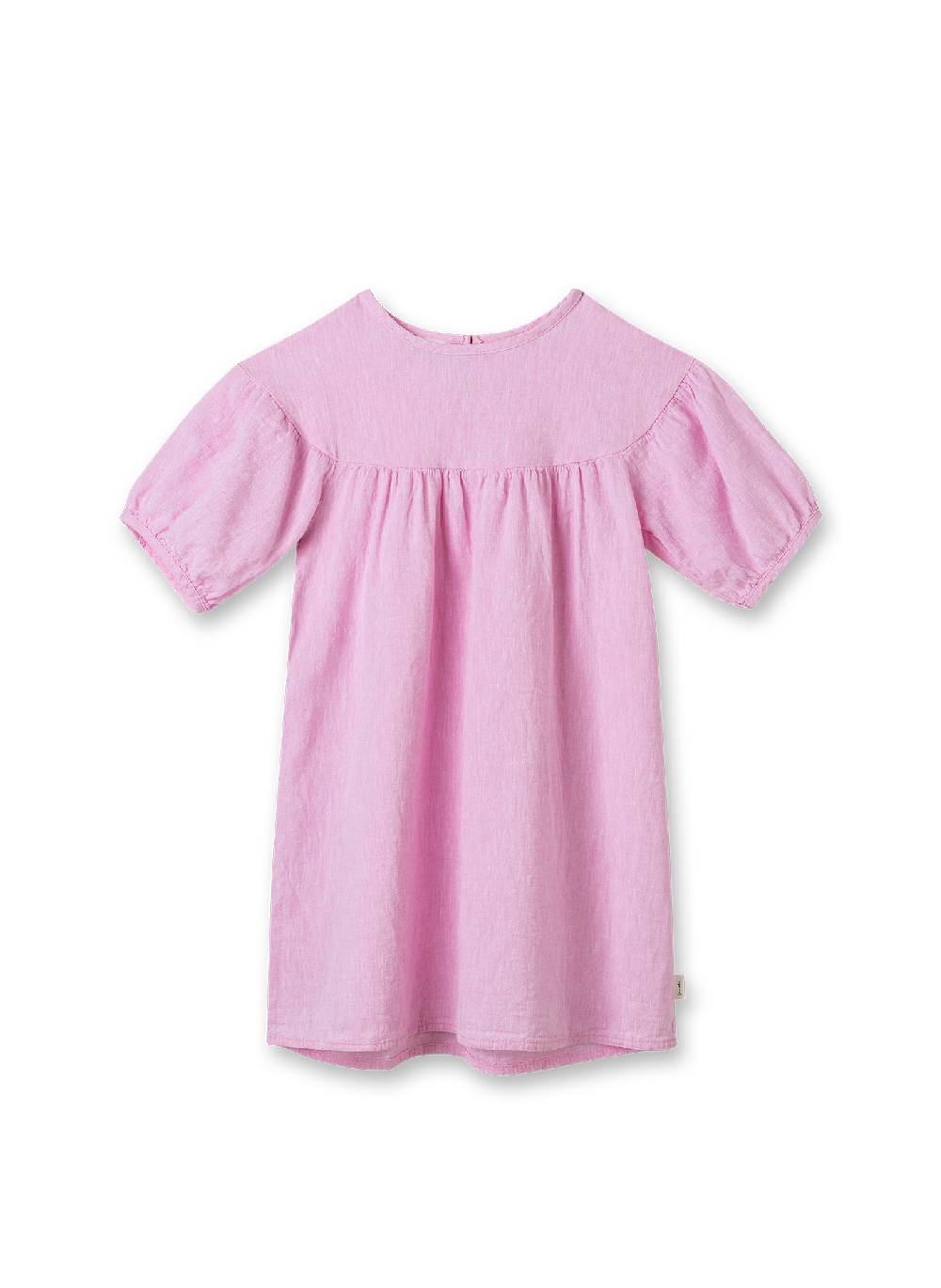 Sanetta Mädchen-Kleid Rosa aus Leinen