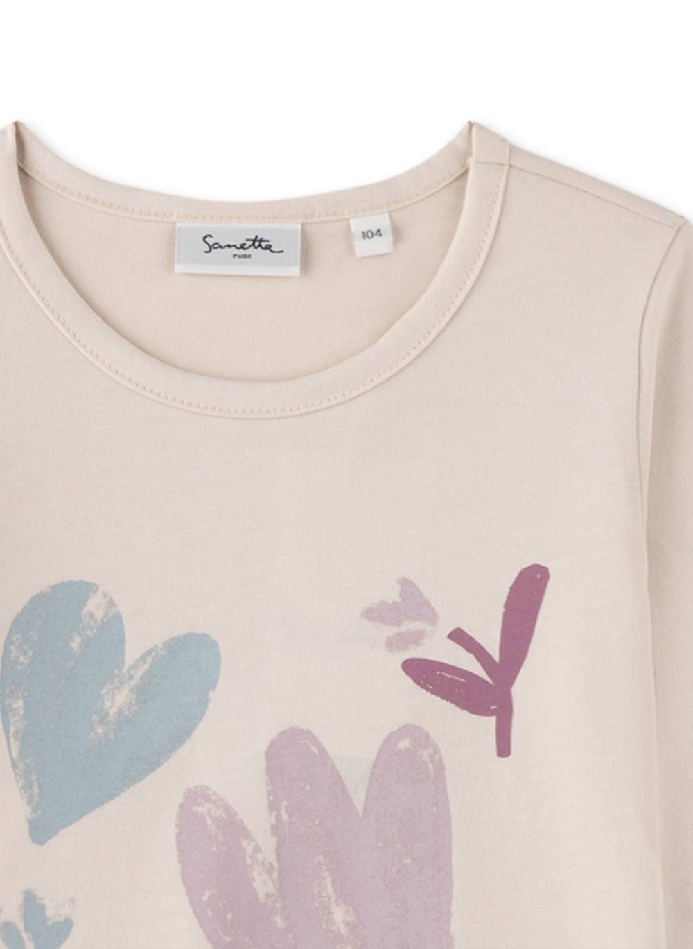 Sanetta Mädchen-Langarmshirt Beige