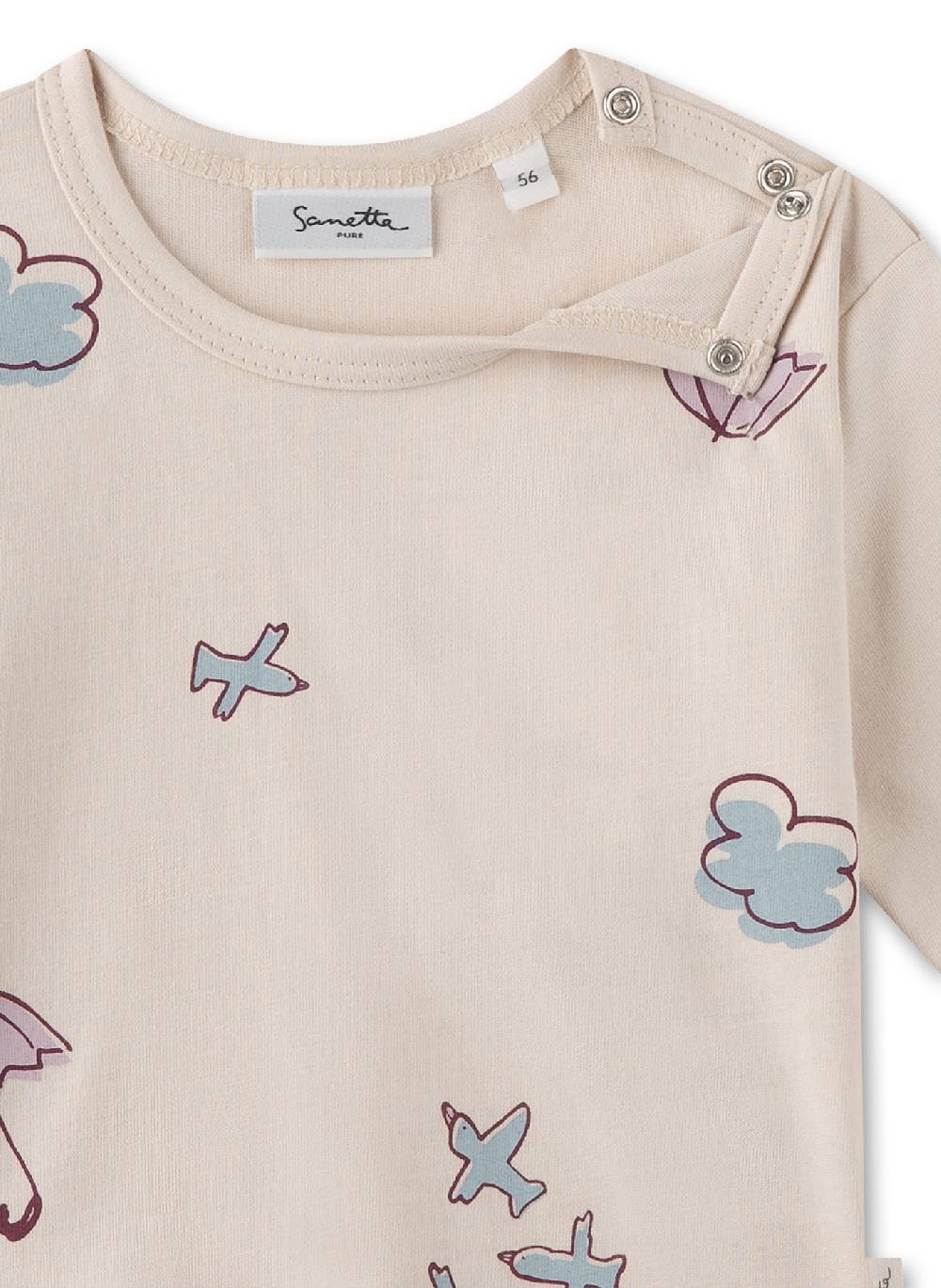 Sanetta Mädchen-Langarmshirt Beige