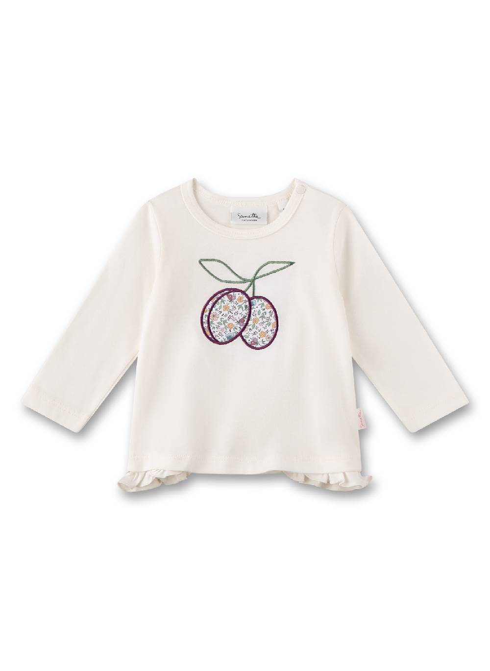 Sanetta Mädchen-Langarmshirt Beige