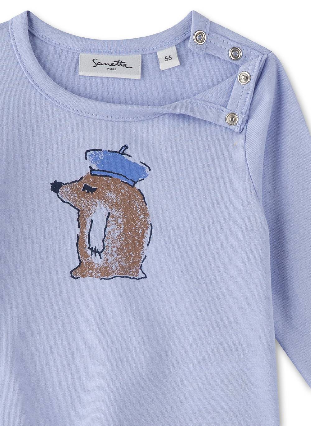 Sanetta Mädchen-Langarmshirt Blau