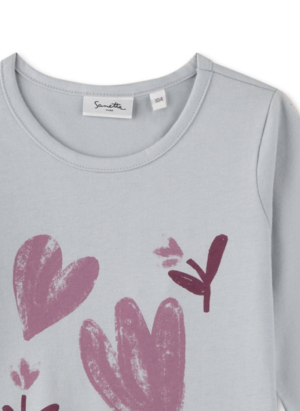 Sanetta Mädchen-Langarmshirt Blau