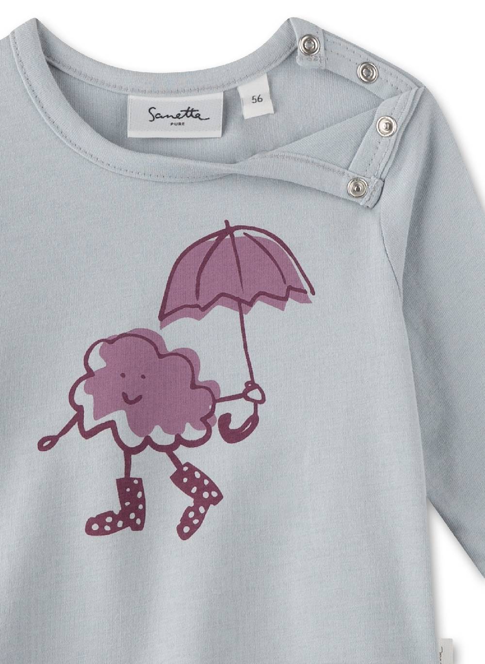 Sanetta Mädchen-Langarmshirt Blau