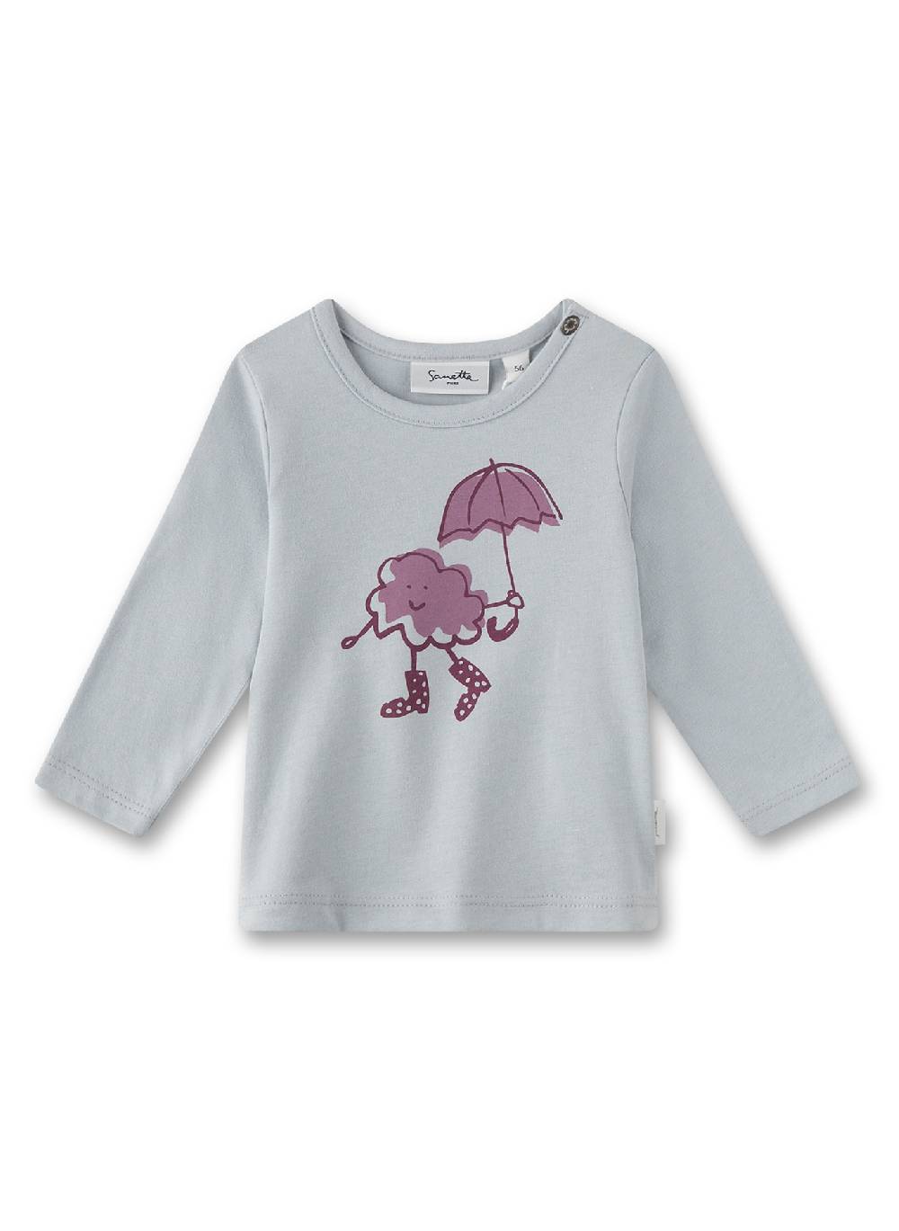 Sanetta Mädchen-Langarmshirt Blau