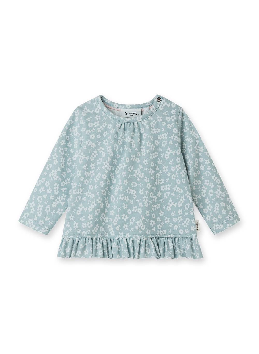Sanetta Mädchen-Langarmshirt Blau