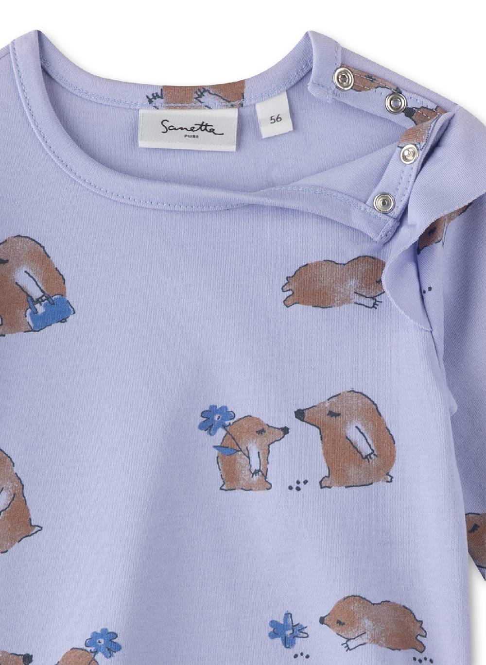 Sanetta Mädchen-Langarmshirt Blau