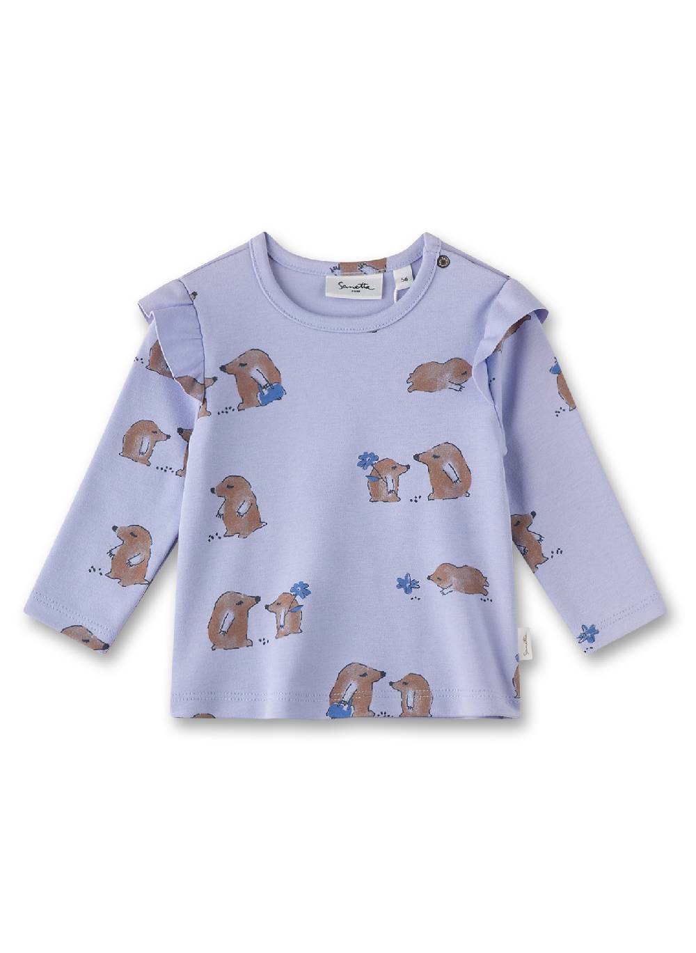 Sanetta Mädchen-Langarmshirt Blau