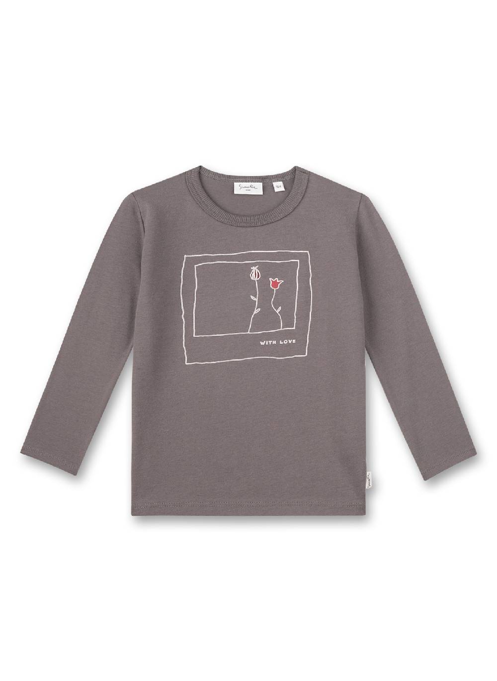 Sanetta Mädchen-Langarmshirt Braun