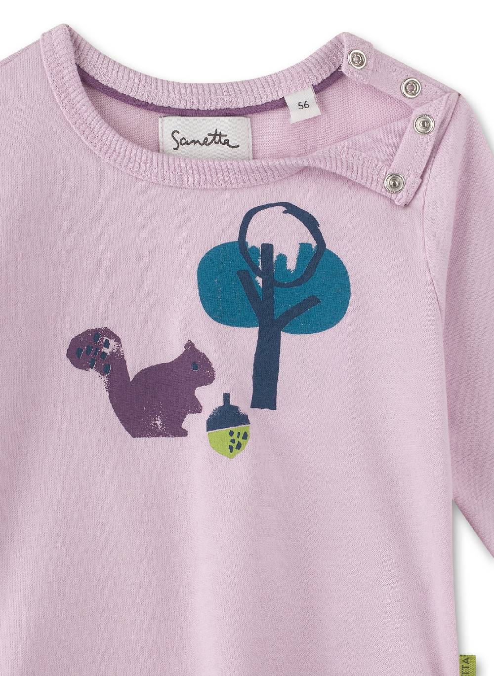 Sanetta Mädchen-Langarmshirt Rosa