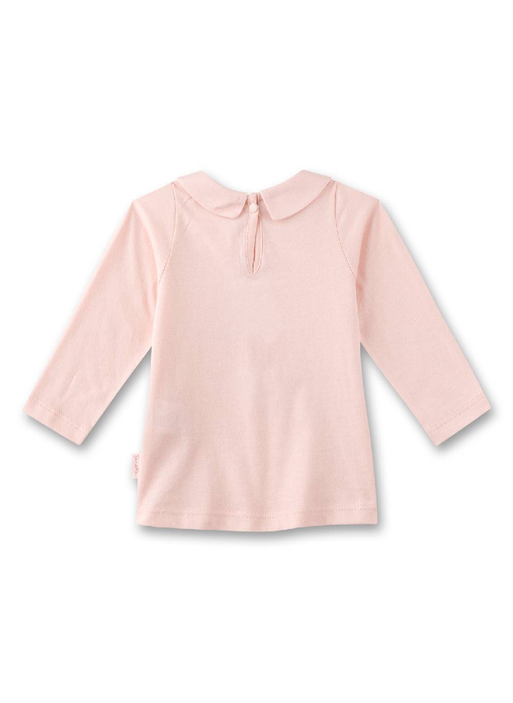 Sanetta Mädchen-Langarmshirt Rosa Mit Bubi-Kragen