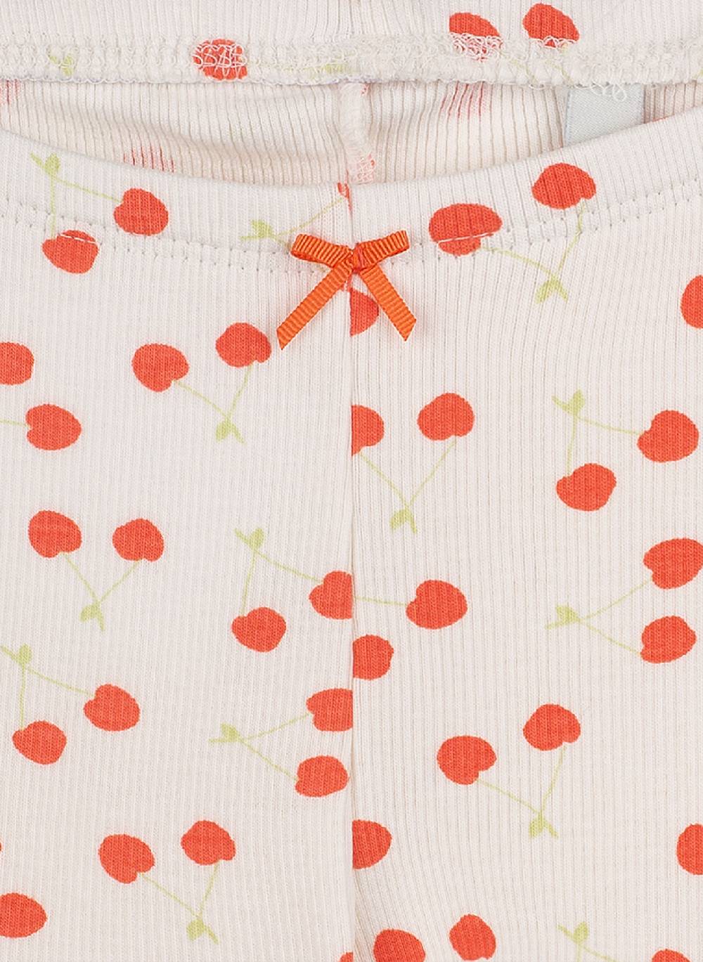 Sanetta Mädchen-Leggings Off-White Fresh Fruits