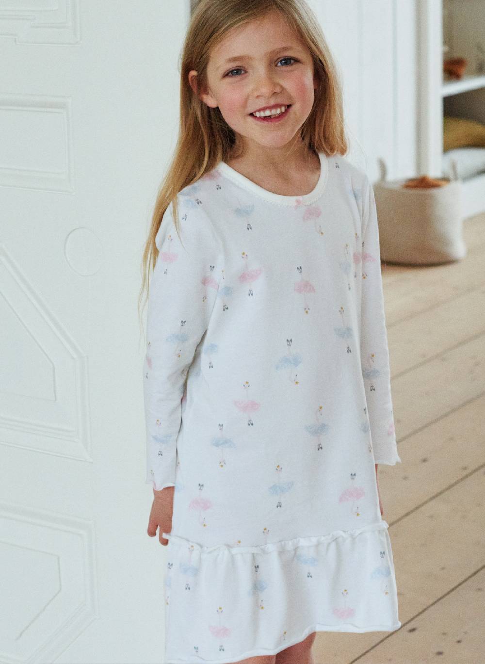 Sanetta Mädchen-Nachthemd Beige
